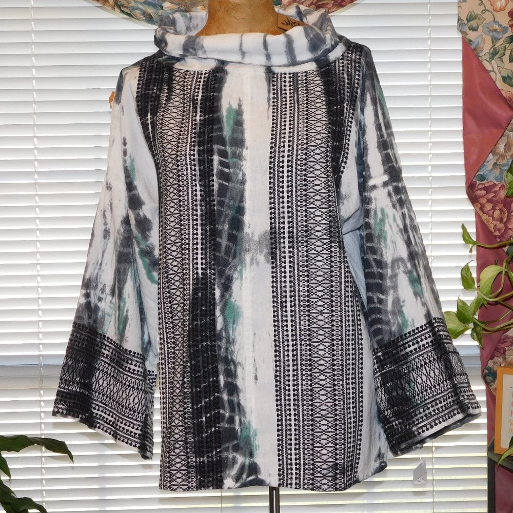 NWT Gray & White Long Sleeve Top IVY JANE S / M